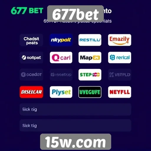 Métodos de pagamento aceitos no site 677bet